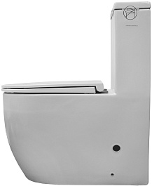 Azario Унитаз-моноблок Velluto AZ-6281 безободковый с бачком с сиденьем микролифт белый – фотография-6