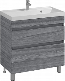 Водолей Мебель для ванной Best 80 лиственница структурная контрастно-серая – фотография-2