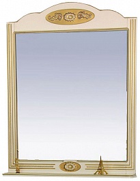 Misty Зеркало для ванной Roma 75 бежевая патина – фотография-1