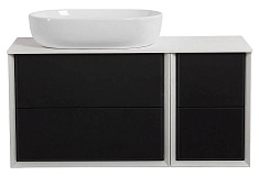 Cezares Тумба с раковиной Bellagio 106 grafite столешница 50186 раковина 50179