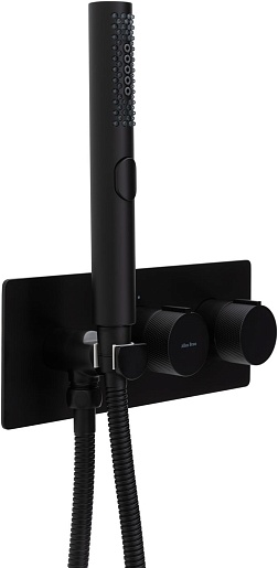 Allen Brau Смеситель для ванны Liberty 5.33009-31 (с внутренней частью, 2 хода) черный матовый – картинка-5