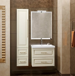  Зеркало для ванной Сити 80 слоновая кость – фотография-3