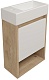 Teymi Тумба под раковину Nura 37 подвесная дуб/белый – фотография-11