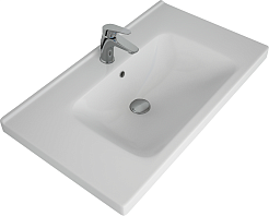 Dreja Тумба с раковиной Big Inn 80 подвесная белая – фотография-12