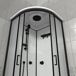 Triton Душевая кабина Прайм-Блэк-Вельвет 90x90 А – фотография-6