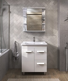 Vigo Тумба с раковиной Nova 700-1-2 белая – фотография-9