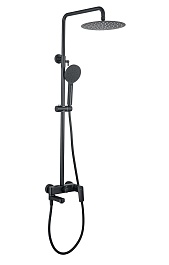 Aquatek Душевая стойка AQ2040MB матовая черная – фотография-1