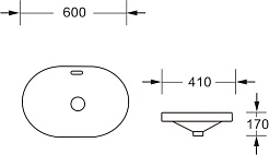 Ceruttispa Раковина полувстраиваемая 60 CR018 белая – фотография-4