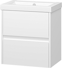 Misty Тумба для умывальника Алиса 50, 2 ящика, подвесная – фотография-2