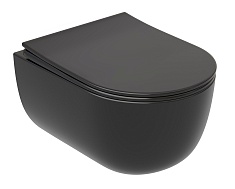 Ceramicanova Подвесной унитаз Modena Rimless CN6063MB чёрный матовый