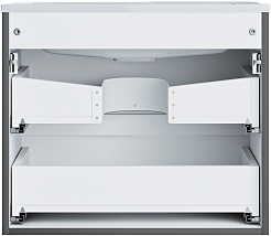 Vivon Тумба под раковину Ostin 60 подвесная серая матовая – фотография-8