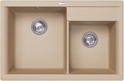 Florentina Мойка кухонная Касси 780 бежевая – фотография-1