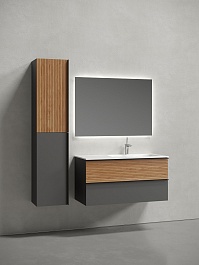 Sancos Тумба под раковину Delta 100 R дуб красный/графит – фотография-8