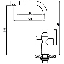 Gappo Смеситель для кухни 35к G4399-4 сатин – фотография-4