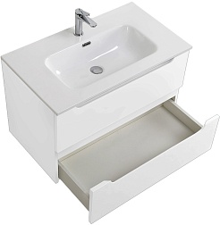 BelBagno Тумба под раковину Etna 80 подвесная белая матовая – фотография-6