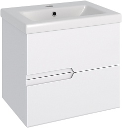 Runo Мебель для ванной Стокгольм 60 подвесная белая – фотография-2