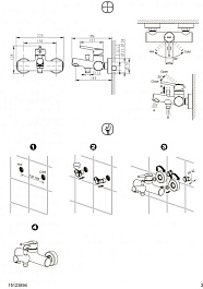 Bravat Смеситель для вынны с душем Palace F6172217CP-01-RUS – фотография-2