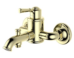 Aquatek Смеситель для ванны с душем Классик AQ1540PG полированное золото – фотография-1