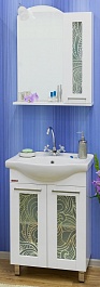 Sanflor Мебель для ванной Валлетта 60 R зеркальный узор – фотография-1