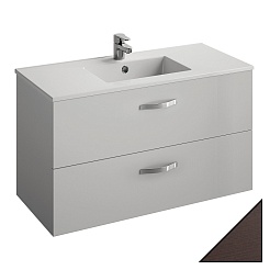 Jacob Delafon Тумба с раковиной Ola 100 темный дуб – фотография-1