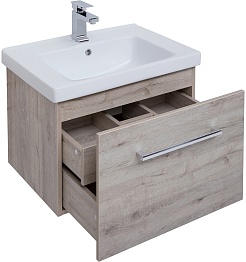 Dreja Тумба под раковину Big Inn 65 подвесная дуб кантри – фотография-8