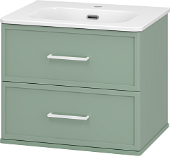 Brevita Мебель для ванной Verde 60 подвесная зеленая – фотография-4