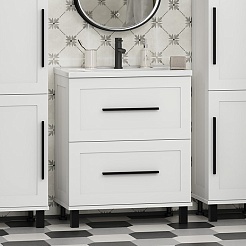 Misty Тумба c раковиной Модерн 70 белая – фотография-2