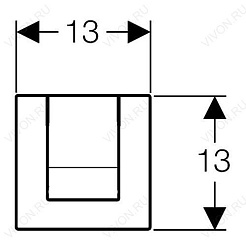 Geberit Ручной пневмопривод смыва "HyTouch Tango" 116.014.21.1 для писсуара – фотография-3