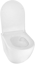 Azario Унитаз подвесной Bonelle AZ-2801E безободковый белый – фотография-7