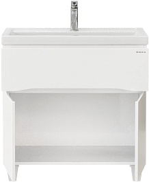 Onika Тумба с раковиной Стрим 80.12 (Como) белая – фотография-3