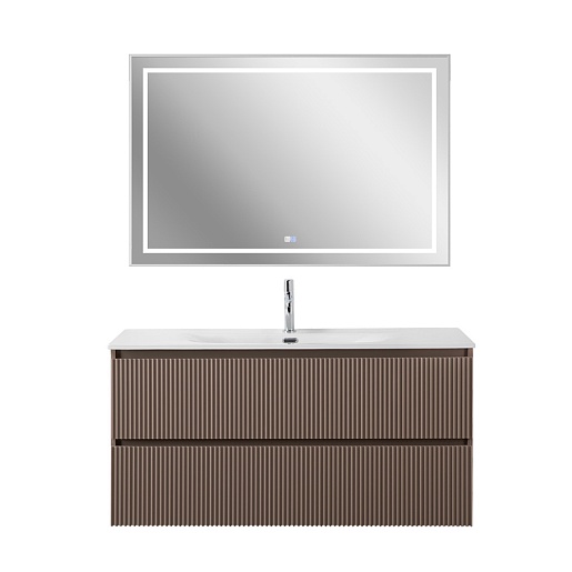 BelBagno Тумба под раковину Uno 120 подвесная Бежевый матовый – картинка-9