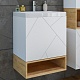 Бриклаер Мебель для ванной Кристалл 50 с нишей белая/дуб бунратти – фотография-27