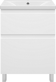 Misty Тумба с раковиной Лаки 60 белая – фотография-1