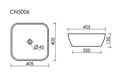 Ceramicanova Мебельная раковина Element 40/40 CN5006 белая – фотография-6