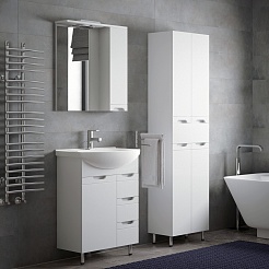 Corozo Мебель для ванной Лея 65 Z3 белая – фотография-2