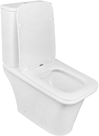 Azario Унитаз-компакт Avero AZ-3121 безободковый с бачком с сиденьем микролифт белый – фотография-6