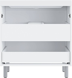 Vivon Тумба под раковину Kristi 80 белая матовая рифленая – фотография-4