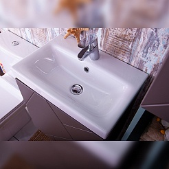 Бриклаер Мебель для ванной Кристалл 50 с нишей – фотография-5