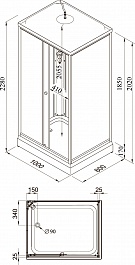 Triton Душевая кабина Квадро А 100x80 – фотография-5