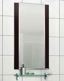 Акватон Зеркало для ванной "Ария 50" коричневое – фотография-1