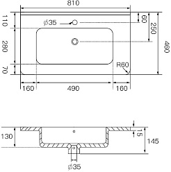 Allen Brau Мебельная раковина Paris 80 4.61001.20 белая – фотография-2