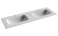 Ceramicanova Мебельная раковина Grace 141 с двумя чашами CN7022 белая