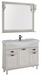 Aquanet Мебель для ванной Тесса 105 жасмин/серебро – фотография-1