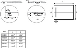 Jacob Delafon Поддон для душа Surface E62626-SS2 100х90 см – фотография-2