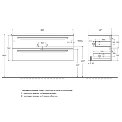 BelBagno Мебель для ванной Eco Cer-N 120 CZR-8073-120 bianco lucido ручки сатиновое золото – фотография-3