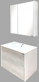 Comforty Мебель для ванной Женева 75 подвесная дуб белый – фотография-2