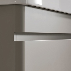 Equil Тумба с раковиной Elegante 80 1 ящик подвесная амарок/белая – фотография-6