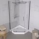Triton Душевой уголок Дека-Графит 100x100 стекло прозрачное профиль графит с поддоном – картинка-19