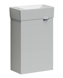 Sancos Тумба с раковиной Mini 35 L белый глянец раковина Element 37/21 L CN5008 – фотография-1