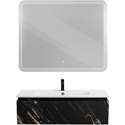 Cezares Тумба под раковину Slider 100 подвесная чёрный фьюжн – фотография-10